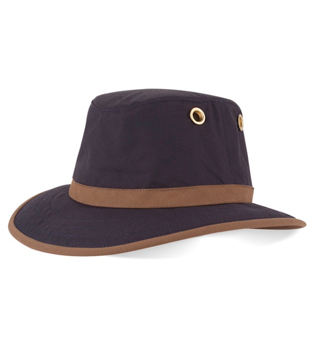 Tilley Medium Curved Brim Outback Hat - UV-protective, waxed cotton outback hat. 
