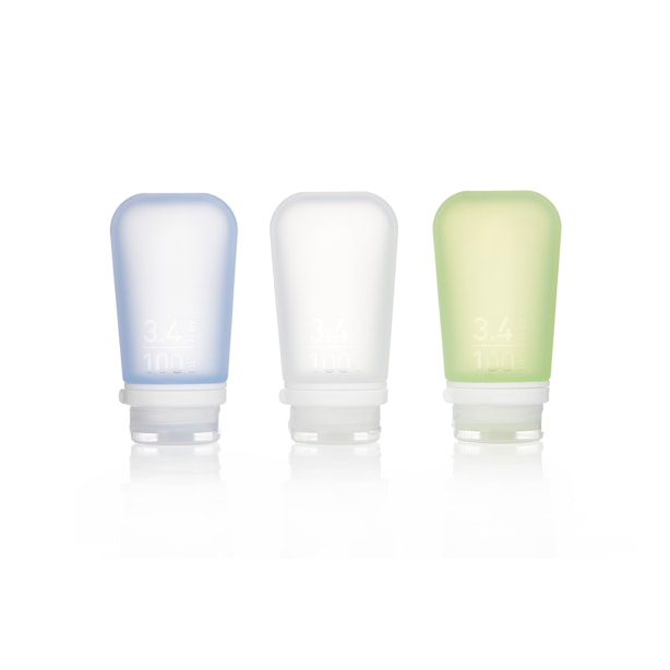 GoToob Large 3 Pack - Handy, squeezable travel bottle set.